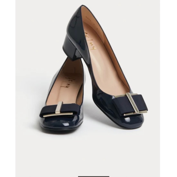 Tuckernuck - FRENCH SOLE - Navy Abby Heels - Picture 1 of 8